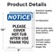 Signmission Please Cover Hot Tub After Use Thank You, 7 in W x Rectangle, Vinyl Decal OS-2PACK-NS-D-710-V-17359 - alternate 2